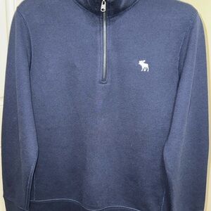 Abercrombie & Fitch Sweatshirt I Quarter Zip I Men’s I Blue